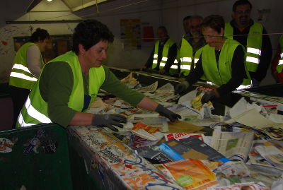 Papiersortierung © AWV Leoben