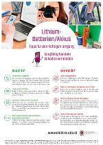 Infoblatt "Lithium-Batterien/Akkus" ©      