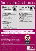 Trennblatt "Elektro-Altgeräte & Batterien" ©      