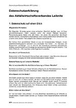 Datenschutzerklärung Abfallwirtschaftsverband Leibnitz © AWV Leibnitz Datenschutzerklärung Abfallwirtschaftsverband Leibnitz © AWV Leibnitz