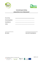 Formular Veranstaltungsanmeldung Regional Feiern
