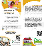 Titelseite Kurzinfo-Flyer zum Thema Mehrwegwindeln.
