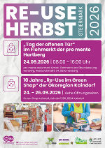 Werbeplakat für 'ReUse Herbst Steiermark'