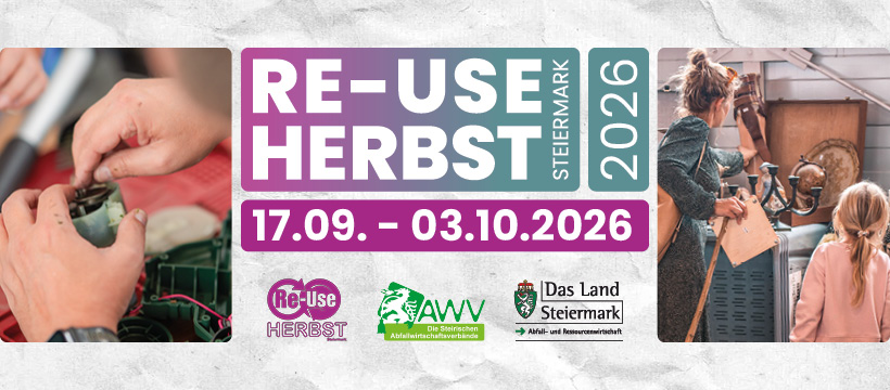 Plakat Re-Use Herbst Steiermark