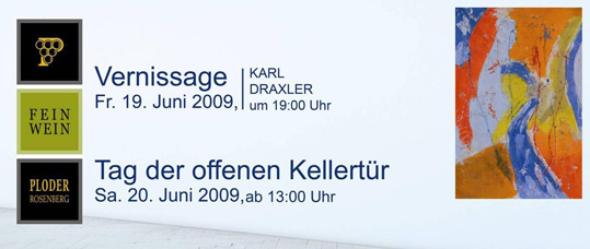 Vernissage mit Karl Draxler am Weingut Ploder Rosenberg