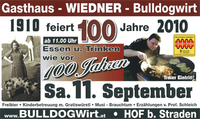 100 Jahre Gasthaus Wiedner