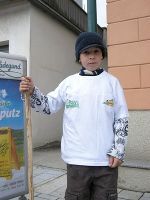 mit Stock und Mütze © G.Lesny mit Stock und Mütze