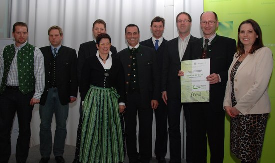 Die Gewinner des Sonderpreises "Sporlich zur Nachhaltigkeit" - Das Team um den "Lippizanerheimatlauf"