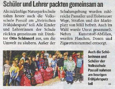 Artikel der "Kleinen Zeitung" vom 26.04.2012
