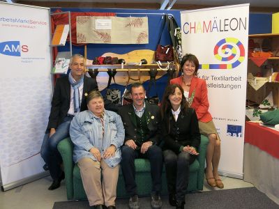 GF Alois Suppan, Obfrau Emma Liendl, Alfred Derler, AMS Leiterin Marianne Suppan, Sozialpädagogin Anna Fink 