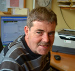 Silvester Schirninger, Annahmekontrolle und Verwiegung © Mürzverband Silvester Schirninger, Annahmekontrolle und Verwiegung