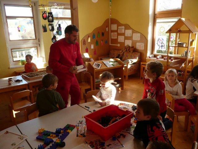 Saubermacher im Kindergarten