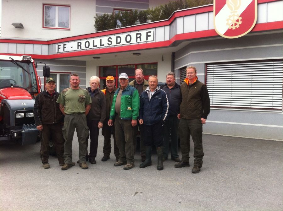 Eine motivierte Gruppe war auch in Rollsdorf unterwegs!