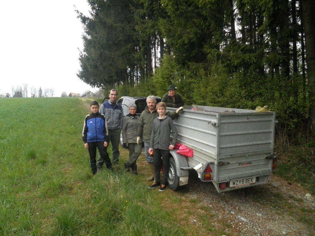Der Jagdverein Krammersdorf unterstützte den Frühjahrsputz in der Gemeinde Hohenau!