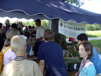 Herbert Buchgraber veranschaulichte die Vielfalt der heimischen Gräser und Getreidesorten...