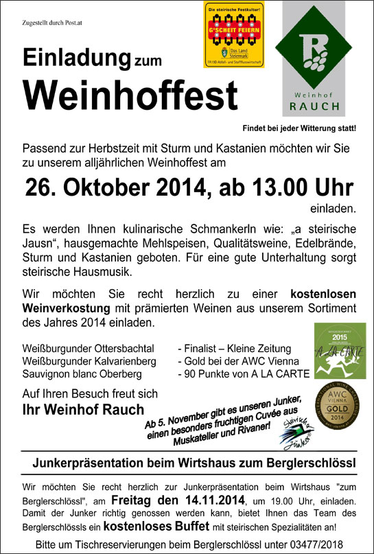 Weinhoffest am Weinhof Rauch