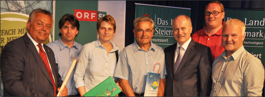 Preisträger Friedrich Fritz bei der Preisverleihung im ORF Landesstudio Steiermark