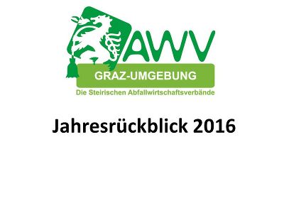 Jahresrückblick 2016