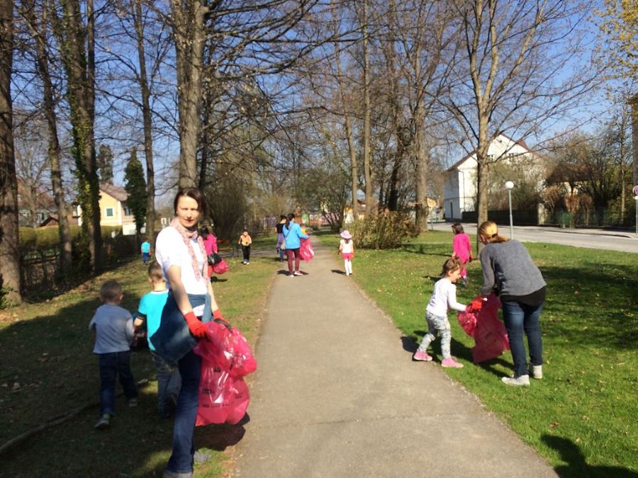 Frühjahrsputz im Kindergarten Kloepferweg