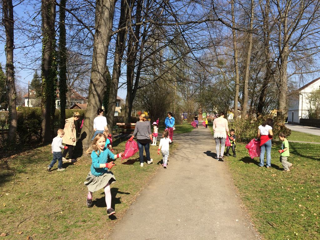 Frühjahrsputz im Kindergarten Kloepferweg