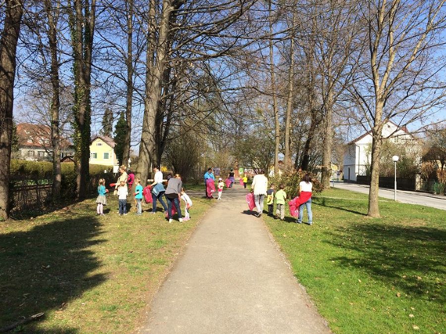 Frühjahrsputz im Kindergarten Kloepferweg