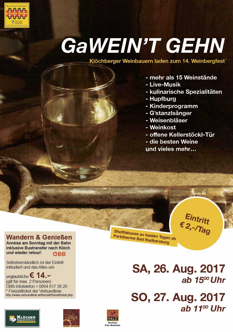 Einladung zum GaWein´t Gehn