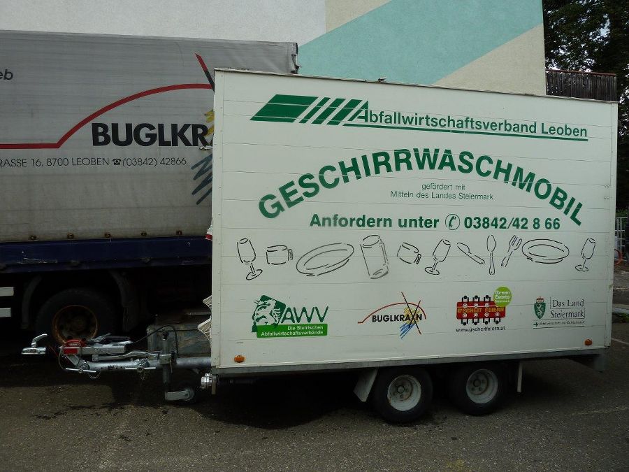 Hoher Qualitätsstandard und geringere Müllmengen durch die Verwendung des Waschmobils Hoher Qualitätsstandard und geringere Müllmengen durch die Verwendung des Waschmobils