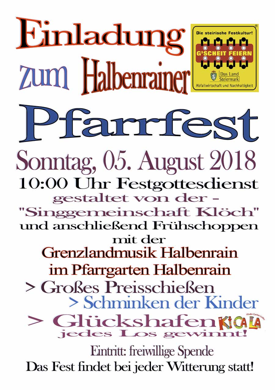 Halbenrainer Pfarrfest