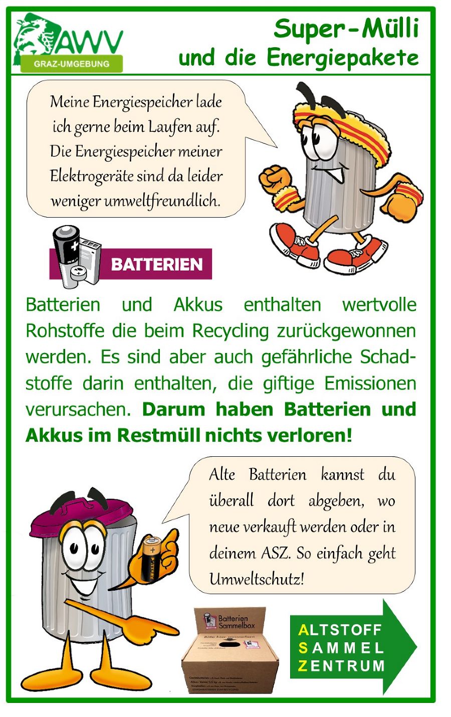 Batterien und Akkus