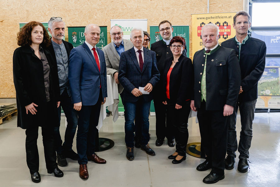 Ehrengäste beim Landes- Abschlussfest „Steirischer Frühjahrsputz 2019“ und Eröffnung Ressourcenpark Leibnitz