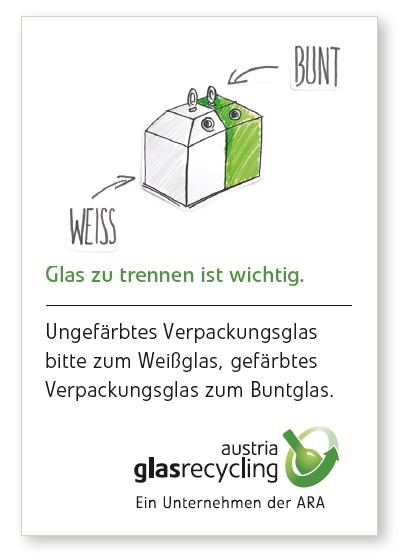 Glas trennen ist wichtig