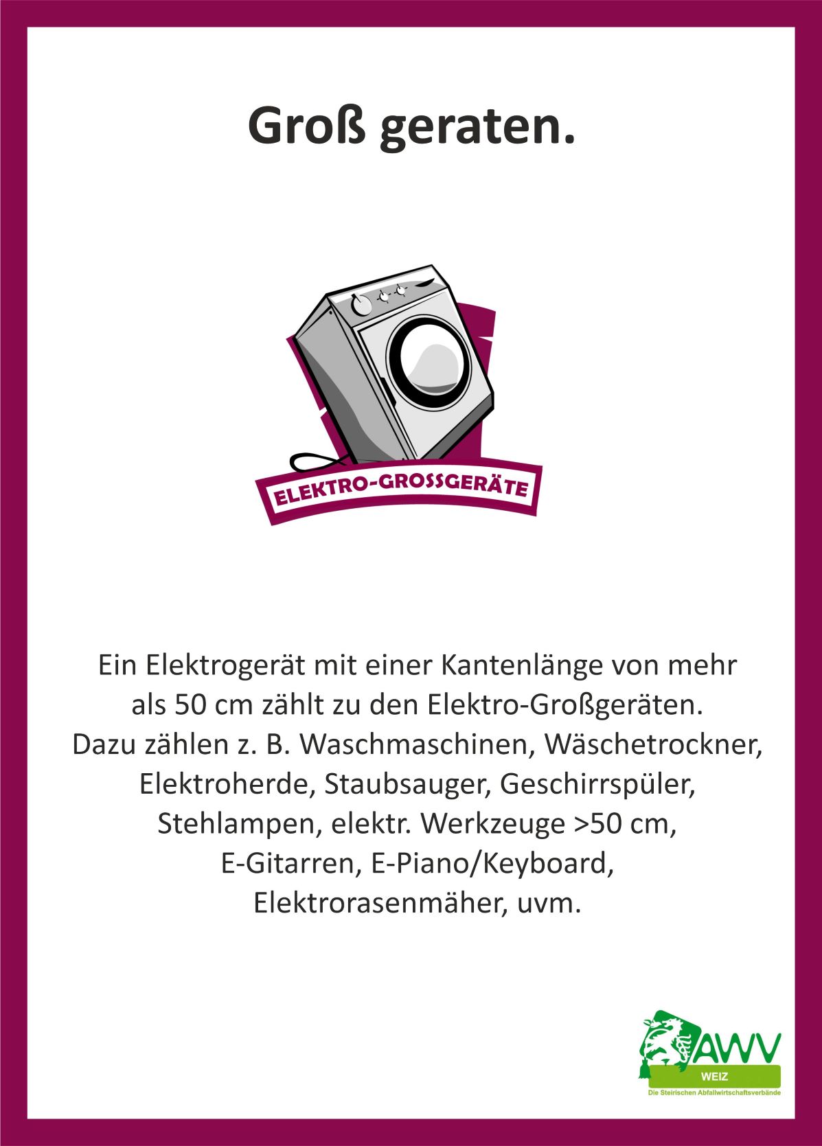 Großgeräte Großgeräte