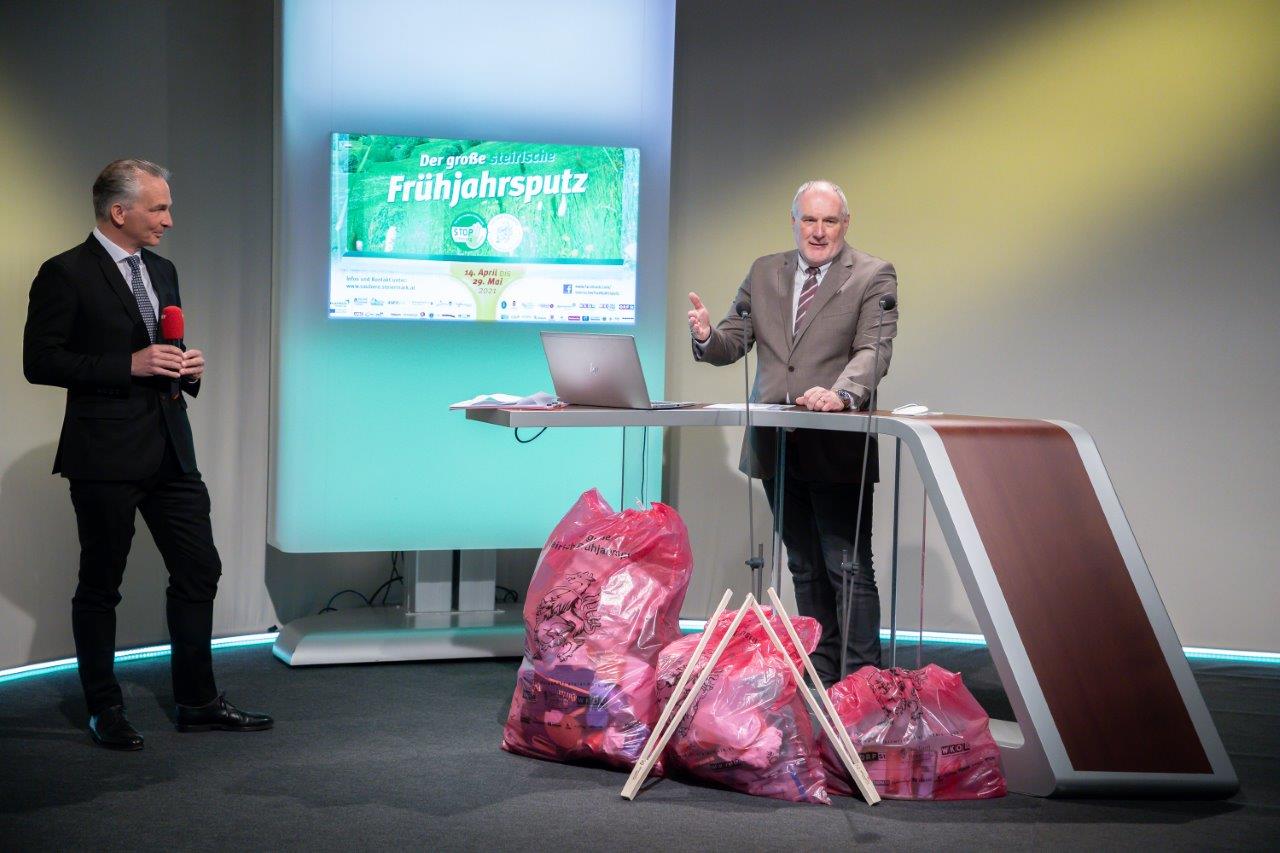 Auftakt zum Frühjahrsputz 2021;  Landesdirektor Gerhard Koch (ORF Steiermark)