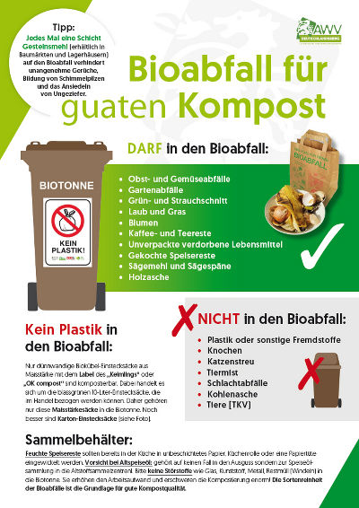 Bioabfall für guaten Kompost