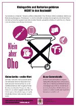 Infoblatt "Klein aber OHO" ©      