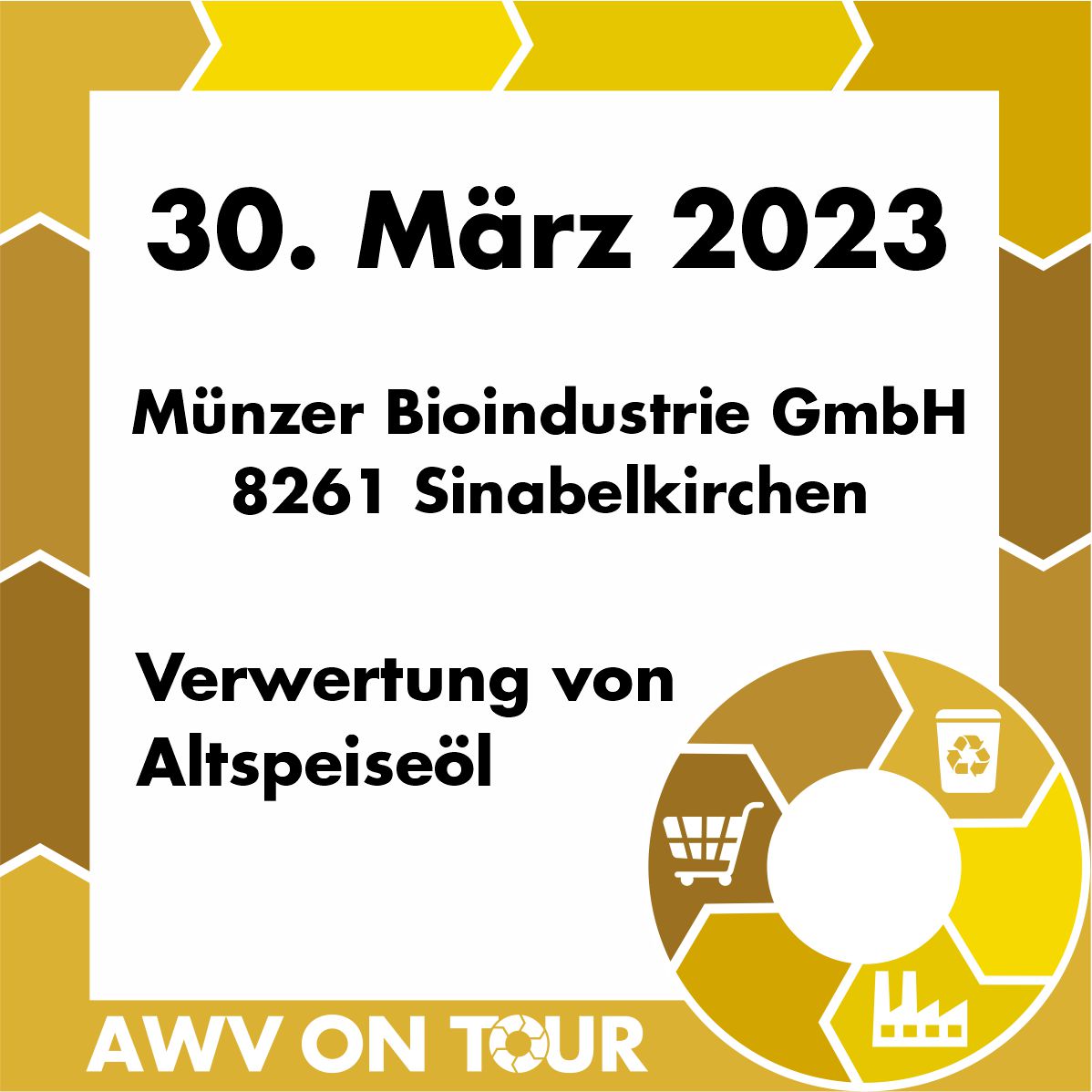 AWV ON TOUR - auf den Spuren von Altspeiseöl