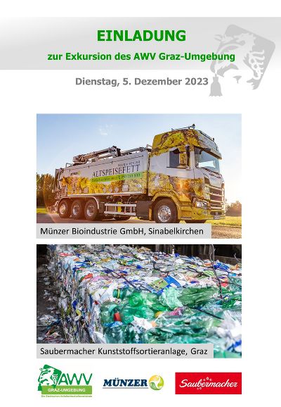 Einladung Exkursion Dezember 2023 © AWV GU Einladung Exkursion Dezember 2023