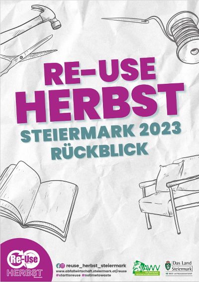 Titelseite Veranstaltungsbericht Re-Use-Herbst Steiermark 2023