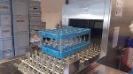 Die neue Meiko-Bandwaschanlage der jüngsten Gerneration inklusive vorgeschalteter Wasseraufbereitung.