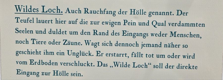 Wanderung zum Wilden Loch Wanderung zum Wilden Loch