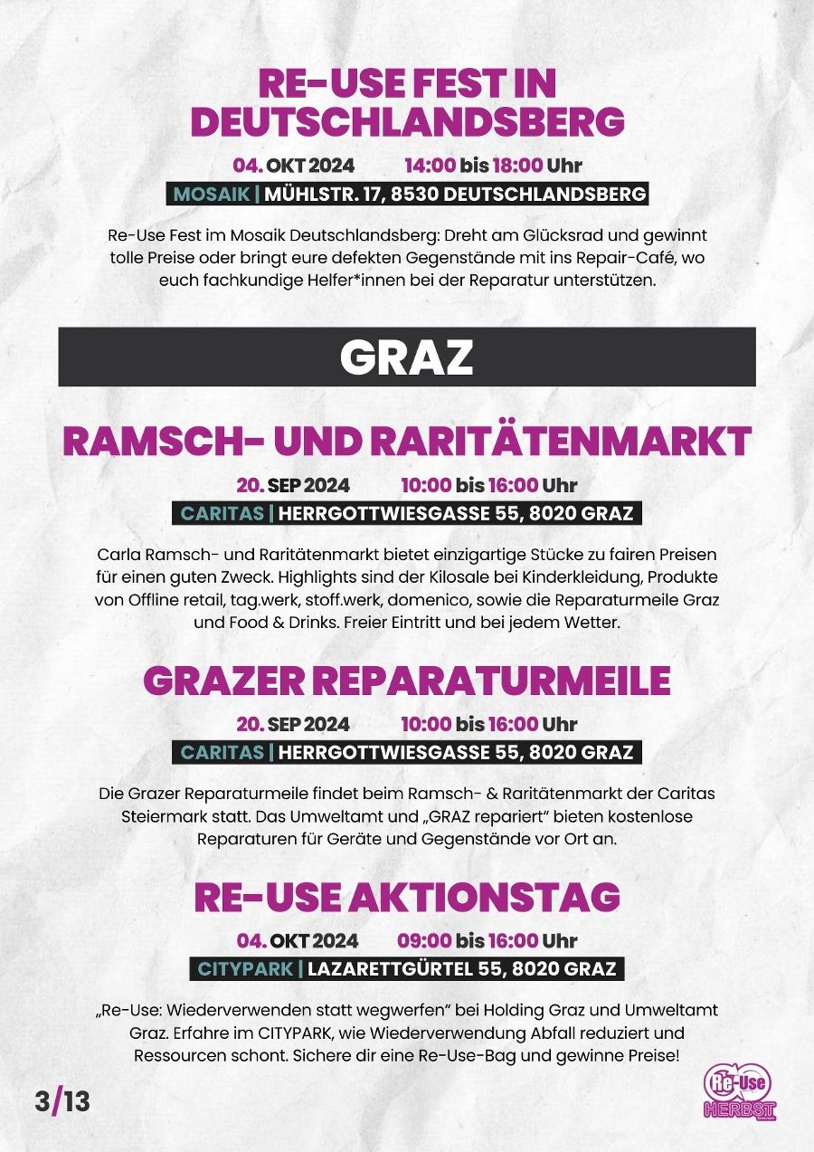Seite 3_ Programm Re-Use-Herbst Steiermark 2024
