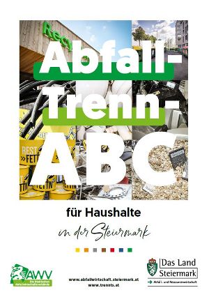 Titelbild des Abfall-Trenn-ABC für steirische Haushalte