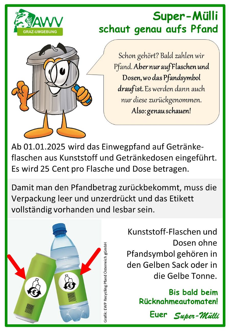 Einwegpfand ab 2025
