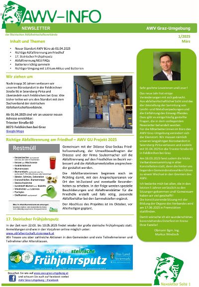Newsletter 1/2025 März