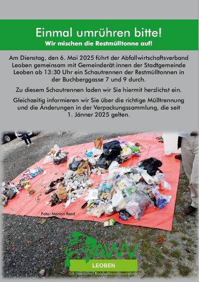 Aushang Schautrennen