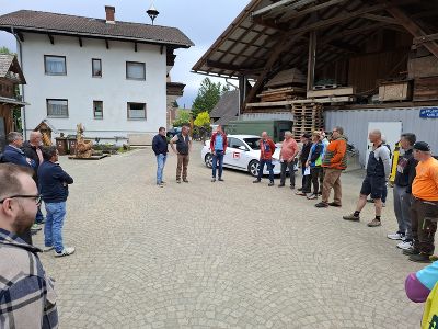 Begrüßung bei Poschacher Kompost © AWV Leoben Begrüßung bei Poschacher Kompost