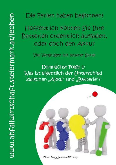 Titel Batterien und Akkus